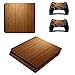 Produktbild Morbuy PS4 Slim Skin Design Folie Aufkleber Sticker schützende Haut Schale für Sony Playstation 4 Slim Konsole und 2 Dualshock Controller (Wood Brown)