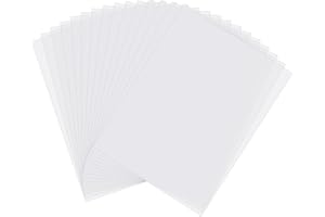 Gitua 30 Stück Overheadfolien, DIN A4 0.1MM Hochwertige Overhead Folien Transparent für Tintenstrahldrucker und Laserdrucker Kopierer OHP