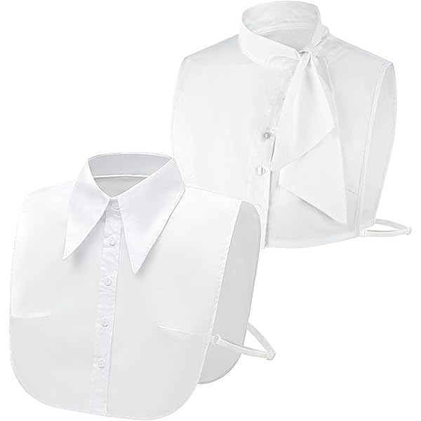 2 Stuks Nep Kraag Afneembare Blouse Dickey Kraag Half Shirts Valse Kraag Voor Vrouwen Gunsten