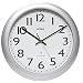 Produktbild UNILUX 100340854 Funk-Wanduhr Wave metall-grau 30,5 cm mit Sekundenzeiger