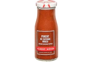 Piment de Cayenne Moulu - Origine Garantie - 100% Naturel, sans Colorants ni Conservateurs - Produit Conditionné en France - Épices Aromatique - 65g - ALBERT MÉNÈS