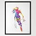 Dignovel Studios A4 Wonder Woman watercolour illustration Art Print Wall Art Poster Home Decor Wall Hanging Boys Girls Room Art Birthday Gift N161-Unframed