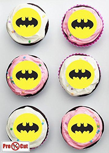 Batman-Logo-Kuchendekoration aus Ess-Papier, 40 Stück - 2