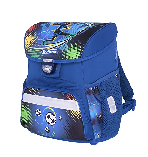 Herlitz Schulranzen Loop Plus Soccer Sac à Dos Enfants, 37 cm, Bleu (Unbekannt)