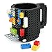 Price comparison product image Build-On Brick Mug Coffee Cup DIY Creative Building Blocks Coffee Tea Beverage Drinking Funny Gift