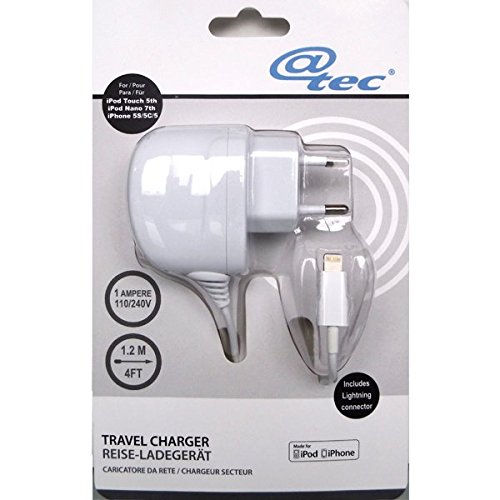 Preisvergleich Produktbild Reiseladegerät 100-240V mit Lightning weiß für A