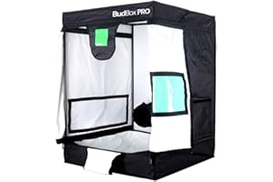 Budbox Pro 75 Series 0.75m x 0.75m - White & Silver Lining Indoor Grow Tents (75 x 75 x 100 - Silver Small)
