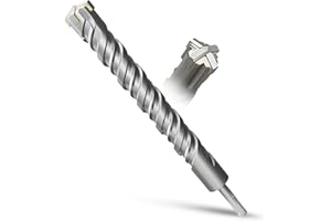 METOTY Punta per trapano SDS Plus, 35 mm x 350 mm, per pietra, cemento, pietra naturale, muro di mattoni