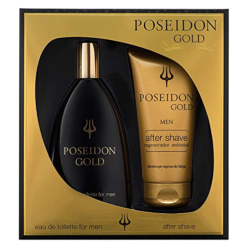 Poseidon Gold Eau de Toilette para Hombre - Set Colonia 150 ML y After Shave