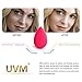 UVM 5pcs - Mini Precision Beauty Makeup Sponge Beauty Sponge Blender in Applicators, Blend Foundation Sponge (ROSE RED)