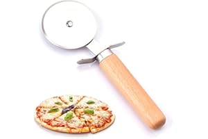 CREADY® Roulette Pizza, Coupe Pizza - Découpe Pizza en inox, Coupante Couteau de Pizza, Pizza Cutter, Nettoyage Facile au Lave Vaisselle, Poignée Ergonomique antidérapante en Silicone