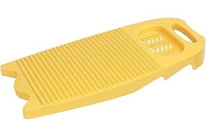 QZJIJOSEN Plastic Washboard for Laundry,Household Hand Washing Board,High Toughness Laundry Board for Home Laundry Supplies (Yellow)