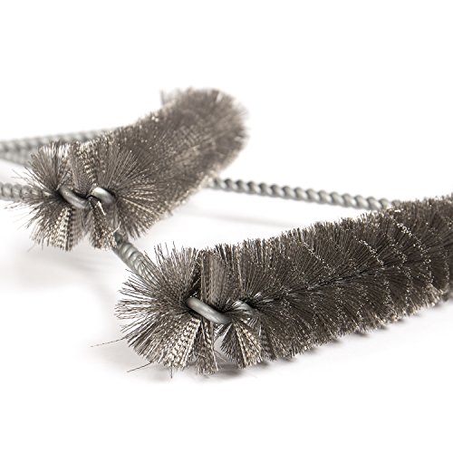 Rustler LP-0289A Grillbürste 2-er Set aus rostfreiem Edelstahl 53 und 30 cm - 4