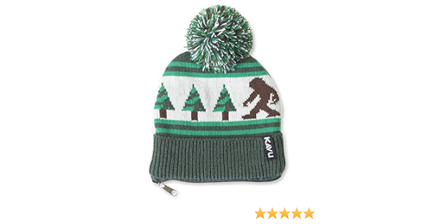 KAVU Small zipped beanie bag, fur bag 