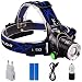 Produktbild Boruit LED Stirnlampe USB Kopflampe Wiederaufladbar XM-L T6 LED-Scheinwerfer Taschenlampe Superhell 2000 LM 2*4000mAh 18650 Akkusfür Wandern Camping Jagd Klettern usw.