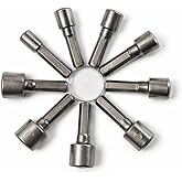 Orret Home 9 Par&ccedil;a Manyetik Somun Ucu Seti &ndash; 5mm-13mm Arası Lokma U&ccedil; Takımı, Matkap Uyumlu Somun S&ouml;kme Adapt&ouml;r&uuml;, 1/4" Altıgen
