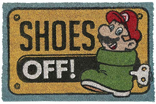Preisvergleich Produktbild Unbekannt Super Mario- Mario Fußmatte 40 x 60 cm, GP85125 Mehrfarbig