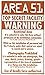 Produktbild Spaßiges Schild - AREA 51 Top Secret... - 309072 - Gr. 15 x 25 cm