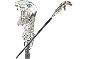 ZHIRCEKE Wand de Lucius Malfoy, Baguette de Cosplay Accessoires, Lucius Malfoy Snake Head Baguette, Magic Magic Wand Formation