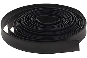 Othmro 1pc Heat Shrink Tubing, Ratio 2:1 Electric Insulation Tube, 8mm ID Heat Shrink Sleeving 5m Length Cable Protector (Black)