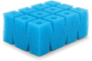 AQUANIQUE Esponja filtrante de Repuesto Azul Filtro de Estanque de Gravedad FTF 5000 y FTF 8000, Azul/poroso Fino para la Suciedad Fina
