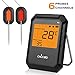 Produktbild WEINAS Barbecue Thermometer Grill Intelligente Fleisch 6 sonde Bluetooth mit Chugod App IPhone iPad iOS und Android-kompatibel(2 Sonden erhalten)