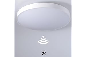 Etrogo Oświetlenie sufitowe LED z czujnikiem radarowym 25 w 2500 LM 6000 K zimna biel odległość