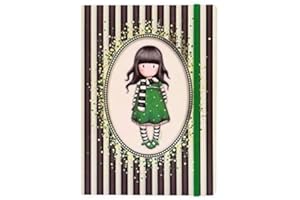 Santoro Gorjuss Stripes - A5 Hardcover Notizbuch - The Scarf