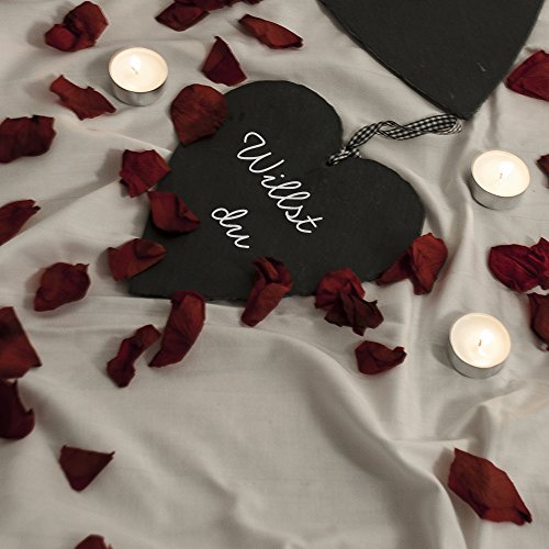 ECHTE ROSENBLÄTTER, ROT, 2er-Set je 15g – Tolle Deko für die Hochzeitszeremonie oder als Tischdeko - 4