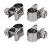 Produktbild sourcingmap 4stk 7mm-9mm 304 Edelstahl Schraube montiert verstellbare Rohr Schlauchklemme