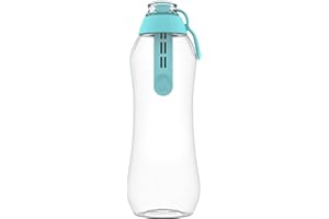 ‎DAFI DAFI Trinkflasche mit Filter 0,7 L, Mint - Wasserflasche mit Wasserfilter, BPA-Frei, Sportflasche mit gefiltertes Wasser für Reisen - Filterflasche Outdoor + Aktivkohle Filter Strohhalm