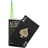 WBD Refillable Metal Side Slider ikka Print Windproof Jet Flame Pocket Lighter  Cigarette Lighter Stylish Look Antique Lighter | BLACK Price History
