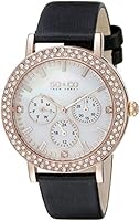 So & Co New York Madison Women's Quartz Watch with Mother of Pearl Dial Analogue Display and Grey Leather Strap 5216L.5