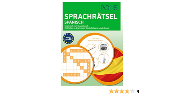 Amazon It Pons 250 Ratsel Spanisch Fit Durch Ratsel Ubungen Mit Quiz Block Zu Grammatik Wortschatz U Landeskunde Libri In Altre Lingue