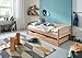 Produktbild Einzelbett MICHELLE 90x200 cm mit Bettschublade, Buche massiv natur lackiert