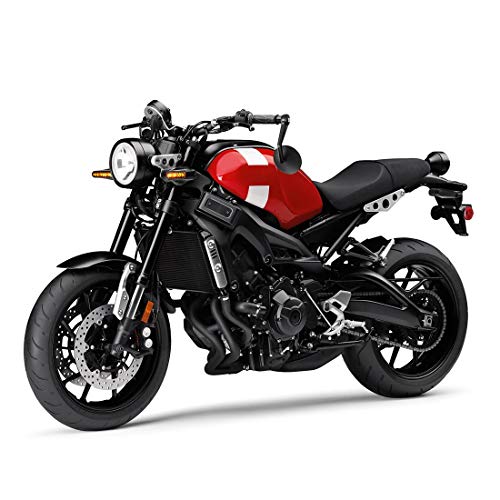 2 Lenkerendenspiegel Motorrad Spiegel E-geprüft Seitenspiegel und 4 LED Motorrad Mini Blinker Lauflicht Universal für TV MT 07 MT 09 S1000 FZ8 G310R R1200 GSXR 690 Z750 Z1000 ...