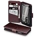 Produktbild Microsoft Lumia 650 Funda Cartera de autentico cuero con compartimento para billetera - Marron