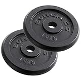 Bohrung von 31 mm - Passt problemlos auf alle gängigen Hantelstangen mit einem Durchmesser von 30 mm