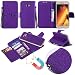 Produktbild GHC Taschen & Hüllen, für Samsung Galaxy A5 2017, Shining Sparkles Abnehmbare 2 in 1 Premium PU Ledertasche mit Geldbörse Tasche & Lanyard ( Color : Purple )