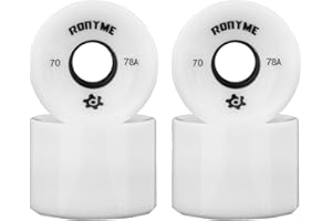 predolo 4pcs 70mm Longboard PU Sostituzione Ruota Skateboard 78A Durezza Ruote Cruising Wheel ABEC- Rivestimento Esterno