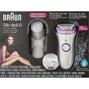 Braun Epilator Silk-epil 9 9-579, Facial Hair Removal for Women, Facial Cleansing Brush, Womens Shaver, Wet & Dry… - Image 6
