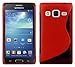 Produktbild Cadorabo Hülle kompatibel mit Samsung Galaxy Express 2 Hülle in Inferno ROT Handyhülle aus flexiblem TPU Silikon im S-Line Silikon Schutzhülle