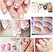 SelfTek 12Pcs Nail Art Tips Caviar Beads Nail Art Mini Bottles Micro Balls for Nail Art Tips Decoration Multi-Color
