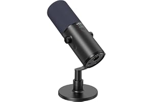 TONOR USB/XLR Dynamiczny Mikrofon Gamingowy do PC, Kardioidalny Mikrofon Studyjny z Podstawką Biurkową do Podcastów, Streamin