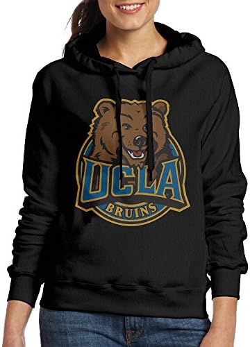 Women's UCLA Bruins Lightweight Black Pullover Hooded Sweatshirt - Black -