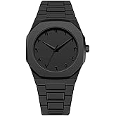 SCARTER Modern Arabic Numeral Watch with Polycarbonate Band, Octagonal Case, Analogue Display for Man | Formal & Casual Wear 