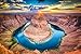 Produktbild Fototapete (97042) HORSESHOE BEND Größe 350 x 260 cm in 7 BAHNEN 50 cm Breite x 260 cm Höhe - hoch qualitativer fotorealistischer Digitaldruck ! Inkl. Tapetenkleister- XXL Grand Canyon Colorado River Fluss Felsen Gebirge Arizona USA Natur Landschaft Steine - Tapete Poster Wandbild Bildtapete Wall Mural