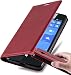 Produktbild Nokia Lumia 650 Hülle in ROT von Cadorabo - Handyhülle mit unsichtbarem Magnetverschluss Standfunktion und Kartenfach Case Cover Schutzhülle Etui Tasche Book Klapp Style in APFEL ROT