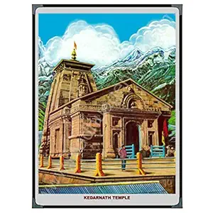 Kedarnath Temple Photo 8mm Wood and Glossy Beading Photos Frames A3 Size (12