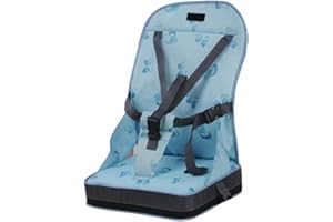 circulor Pliable Bébé Rehausseur Coussin, Chaise Haute Réhausseur Confortable Chaise Haute Bebe Universelle avec Harnais Sécurité pour Bébé Sièges Enfants À Manger